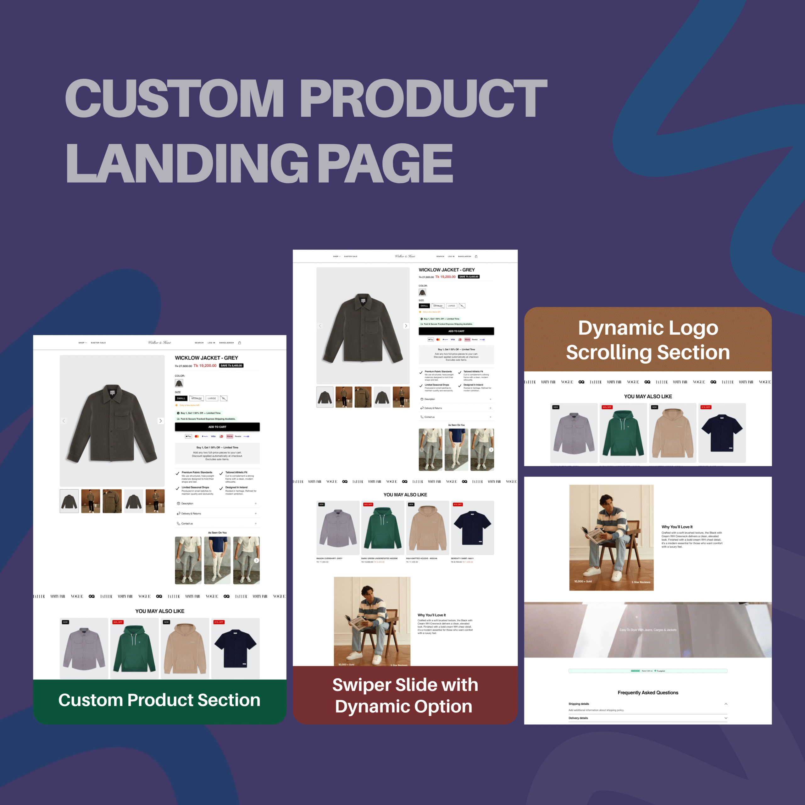 Custom Product Landing Page