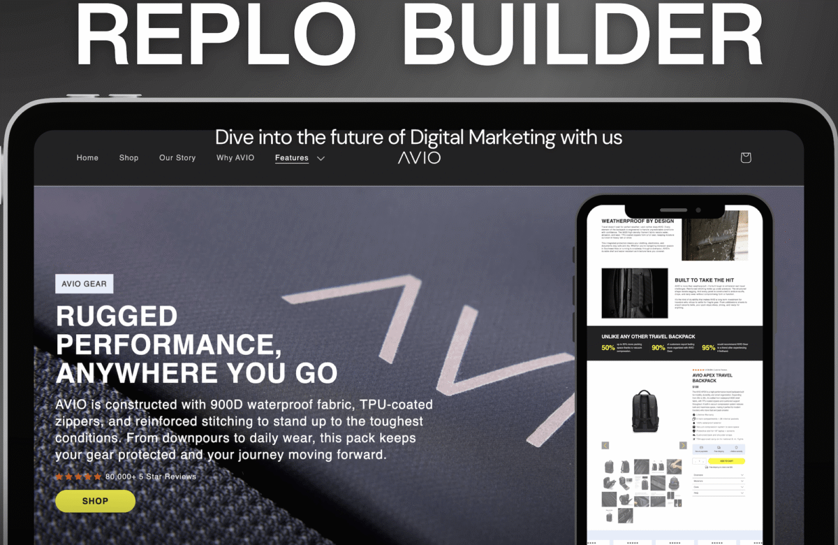 Replo Landing Page